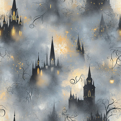 Gothic Fairytale Pattern 25 Minky Fabric