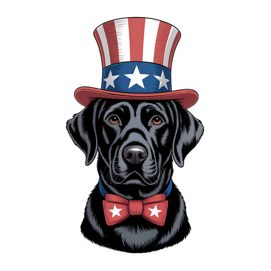 4th of July Dog Fabric Panel 14