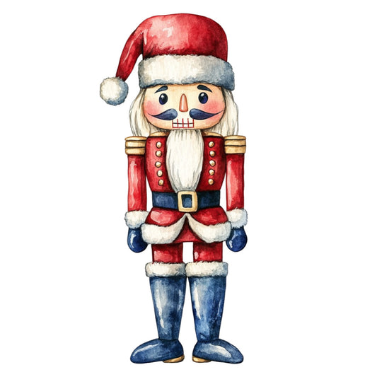 Classic Christmas Nutcrackers Fabric Panel 14