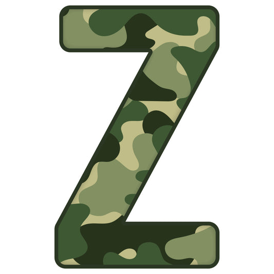 forest green, sage green, cream, camouflage, camo pattern, military style, abstract, organic shapes, blobs, modern, contemporary, nature-inspired, khaki, tan, olive green, dark green, light green, geometric, irregular patterns, rustic, masculine, outdoor, tactical, army green, earth tones, neutral colors, quilt panel, letter z, alphabet