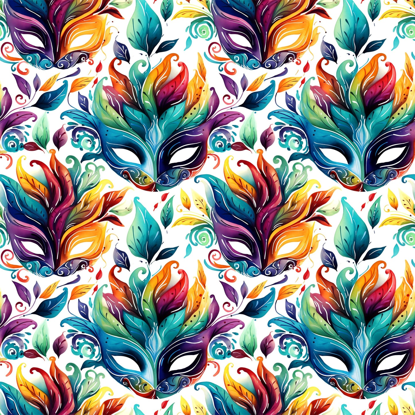 French Quarter Mardi Gras Pattern 8 Quilting Cotton Fabric