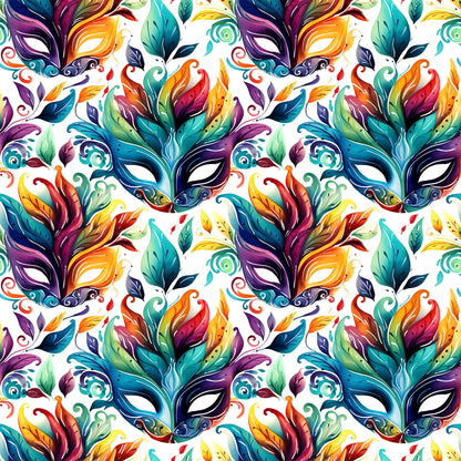 French Quarter Mardi Gras Pattern 8 Quilting Cotton Fabric