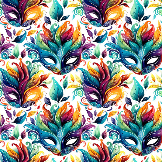 French Quarter Mardi Gras Pattern 8 Quilting Cotton Fabric
