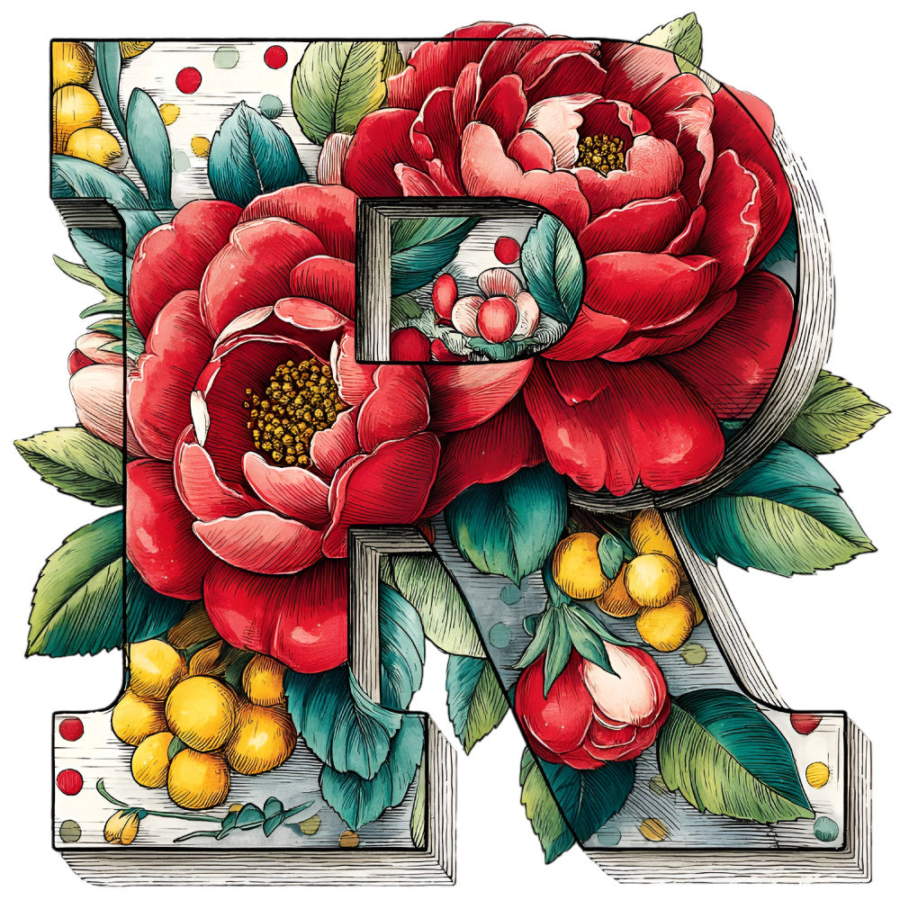 Wedding Alphabet Fabric Panel 25