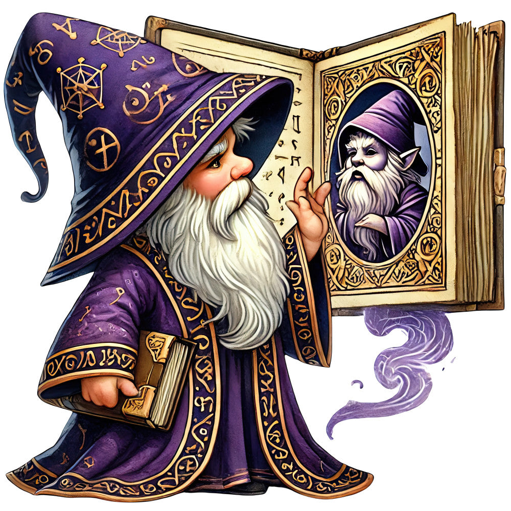 Wizard Gnomes Fabric Panel 17