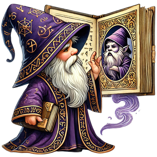 Wizard Gnomes Fabric Panel 17