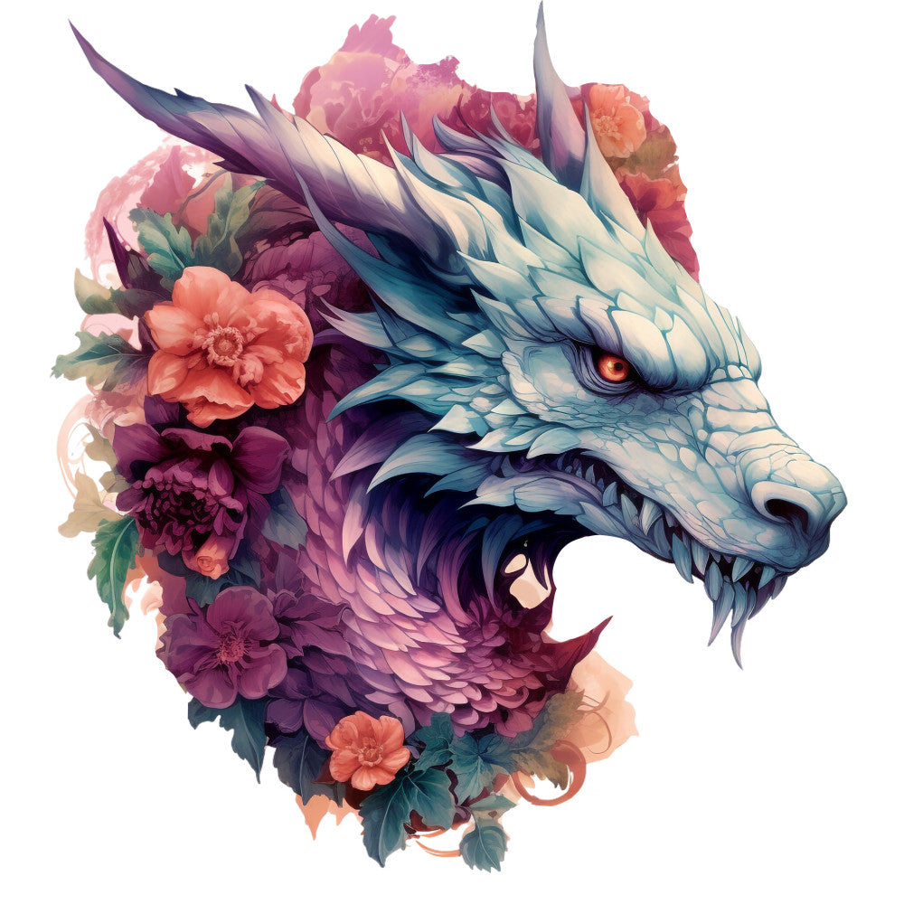 Elemental Dragons Fabric Panel 16
