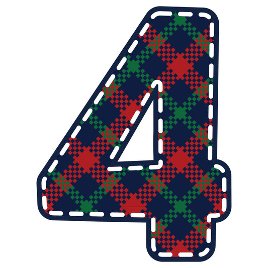Christmas Alphabet Fabric Panel 7