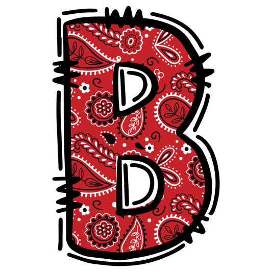 Cowboy Alphabet Fabric Panel 3