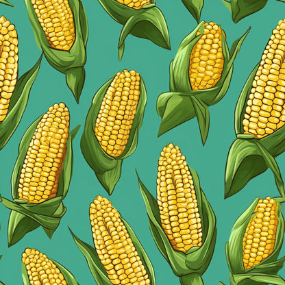 Golden Maize Pattern 15 Minky Fabric