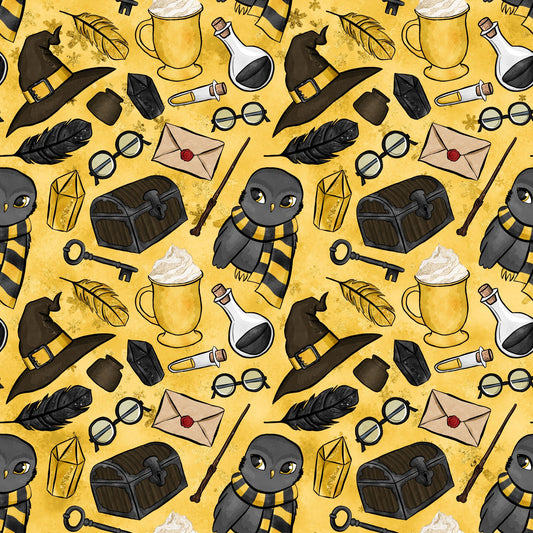 Wizard Magic School Pattern 5 Quilting Cotton Fabric