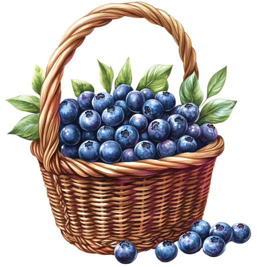 Blueberry Gardens Fabric Panel 17