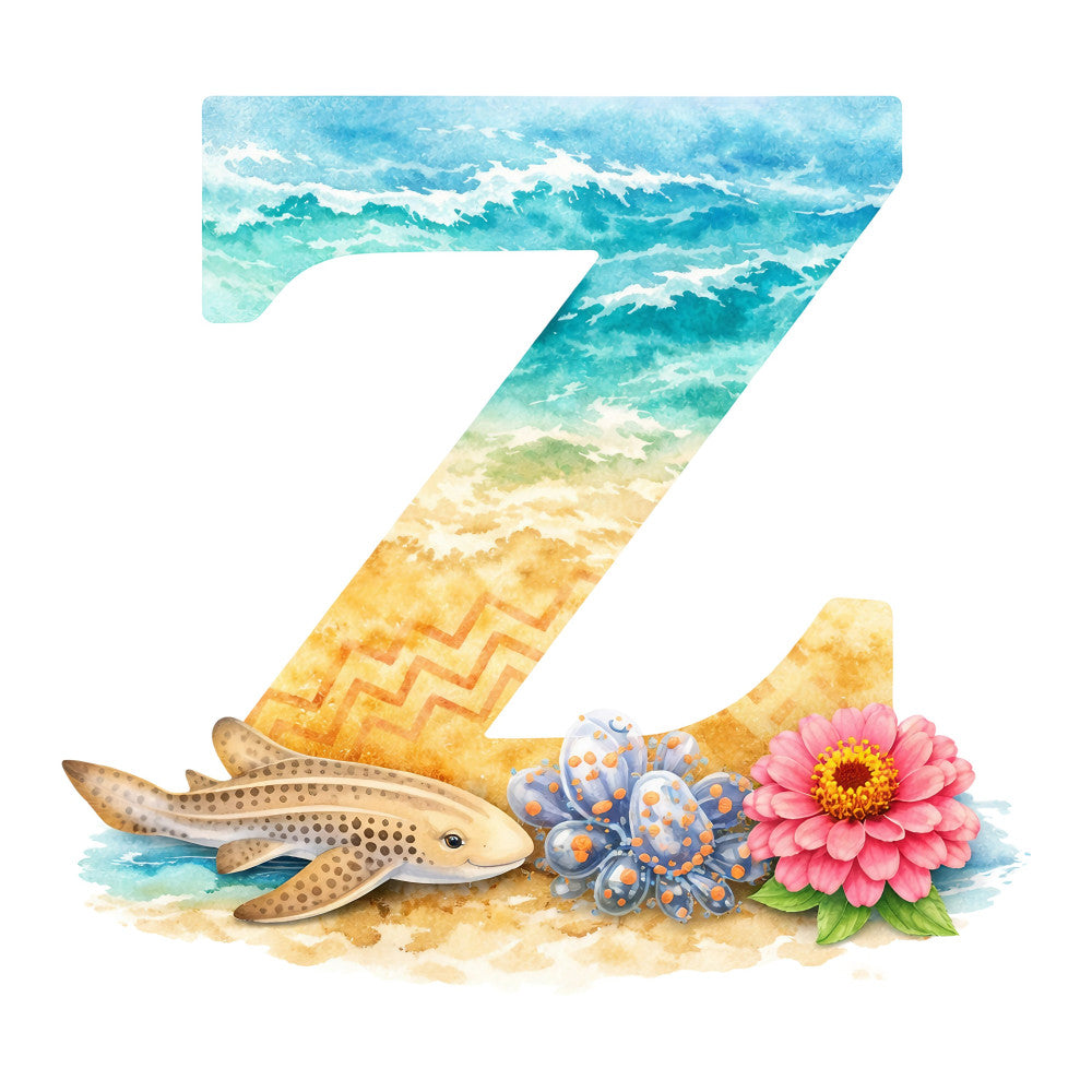 turquoise, coral pink, ocean blue, sandy beige, yellow gold, seafoam green, cream white, fish, flowers, gerbera daisy, nautical, beach, ocean waves, coastal, summer, whimsical, watercolor, nature, tropical, seaside, water theme, marine life, floral, decorative, children's, baby, playful, beach scene, underwater