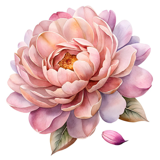 Watercolor Flower Bouquets Fabric Panel 4