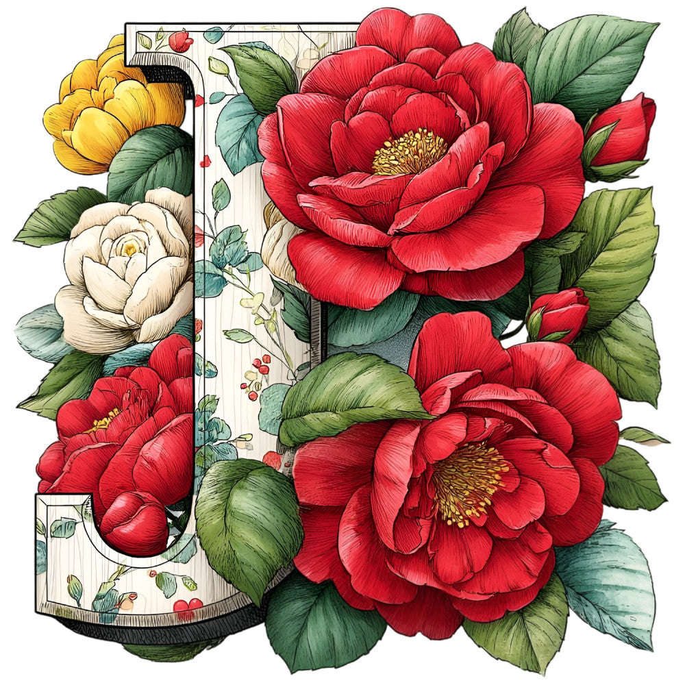 Wedding Alphabet Fabric Panel 6