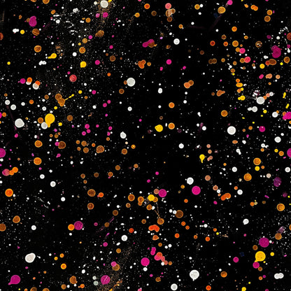 Glitter Paint Splatter Pattern 16 Quilting Cotton Fabric