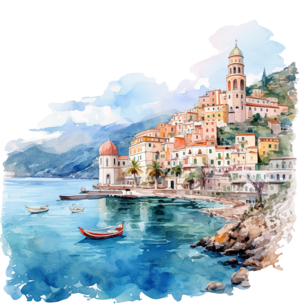 Welcome to Italy Fabric Panel 12