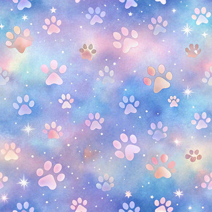 Puppy Prints Pattern 10 Minky Fabric