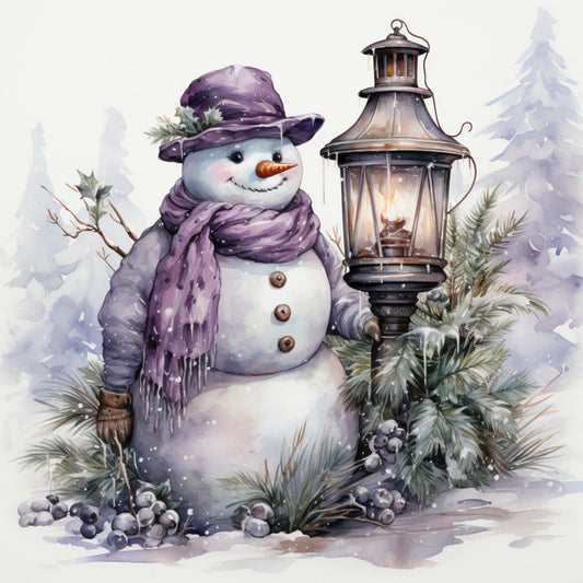 Classic Snowman Fabric Panel 8