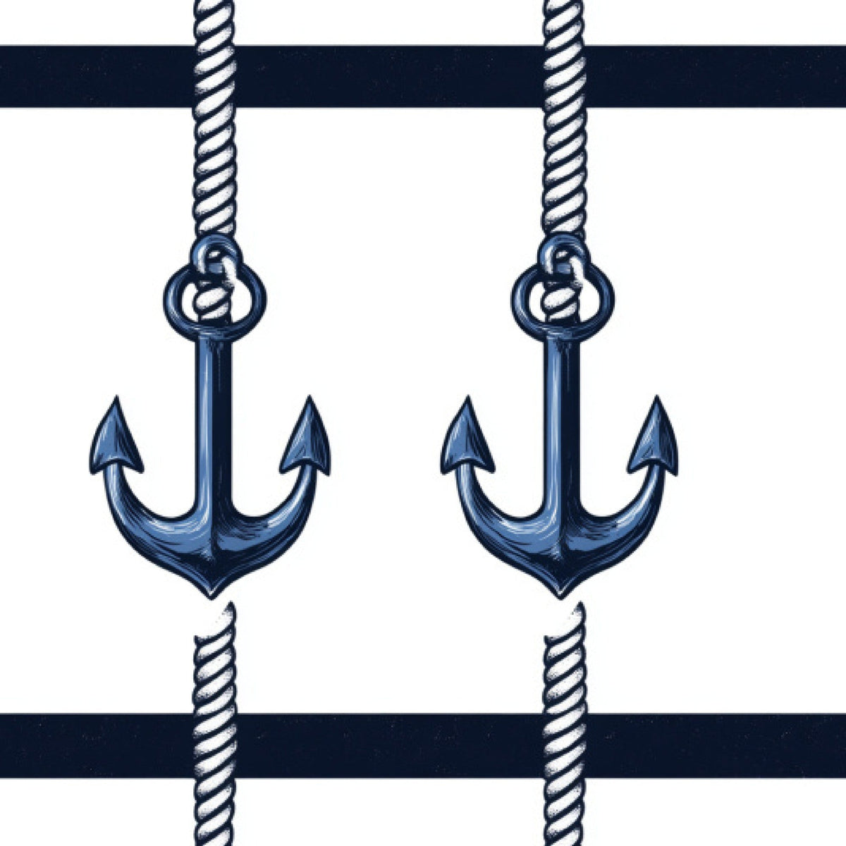 Navy Harbor Pattern 9 Minky Fabric