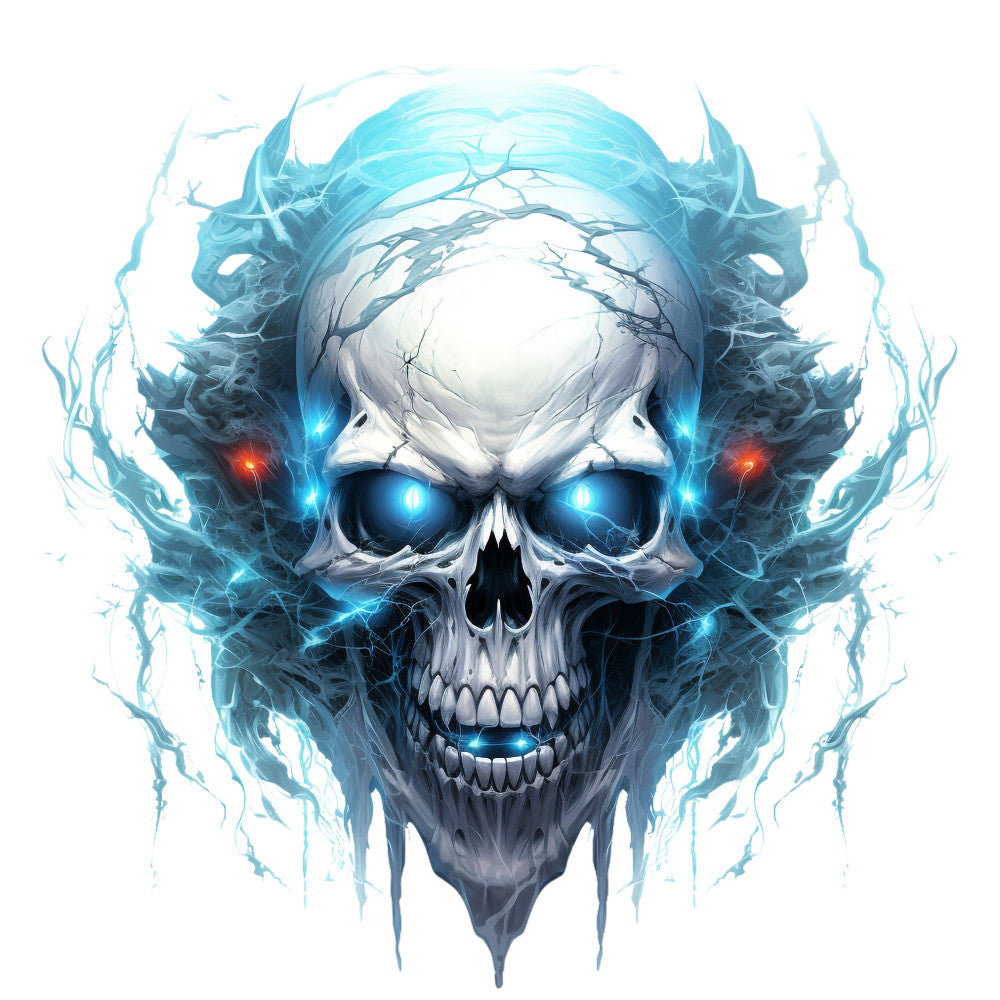 Horror Skulls Fabric Panel 15