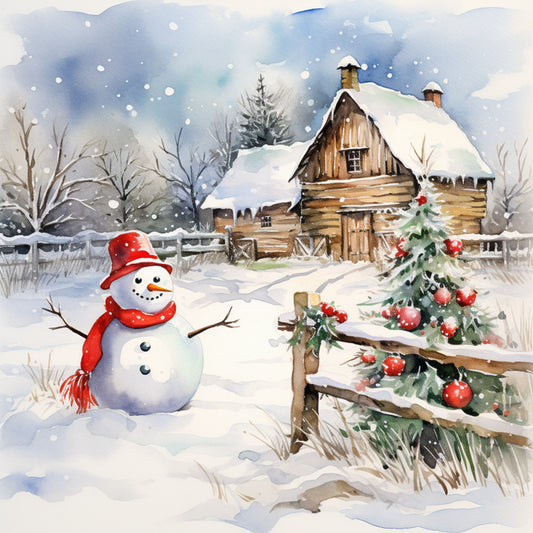 A Country Christmas Fabric Panel 67