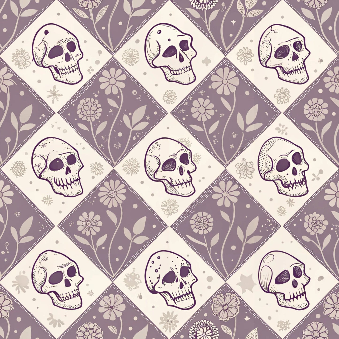 Retro Halloween Pattern 24 Quilting Cotton Fabric