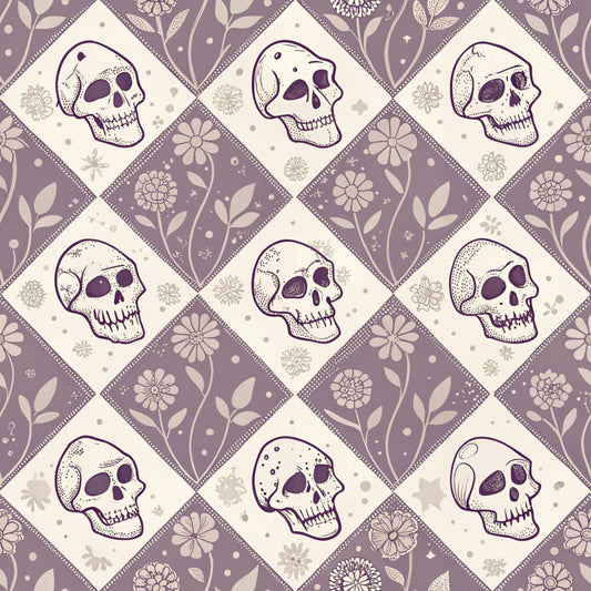Retro Halloween Pattern 24 Quilting Cotton Fabric