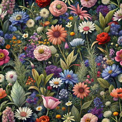 Lush Blooms Pattern 29 Minky Fabric