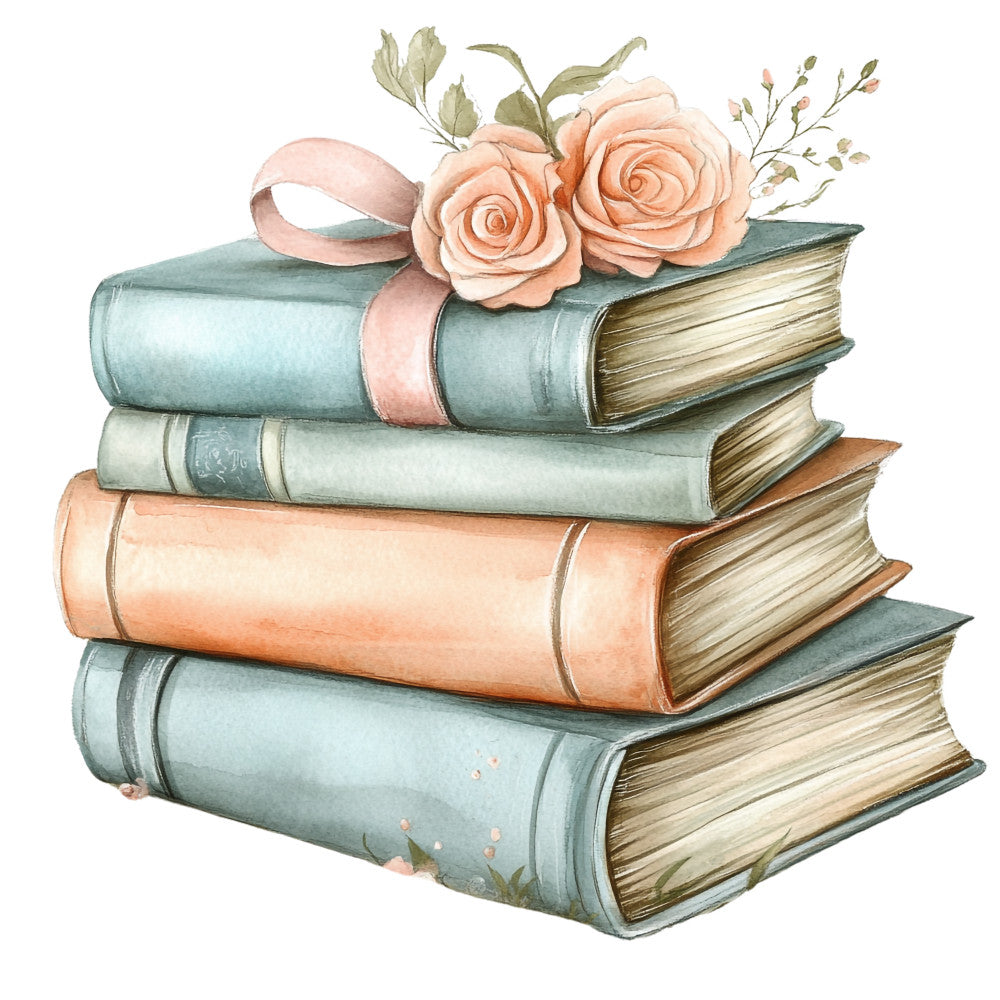 Shabby Chic Books Fabric Panel 25 – QuiltingFabricPanels.com