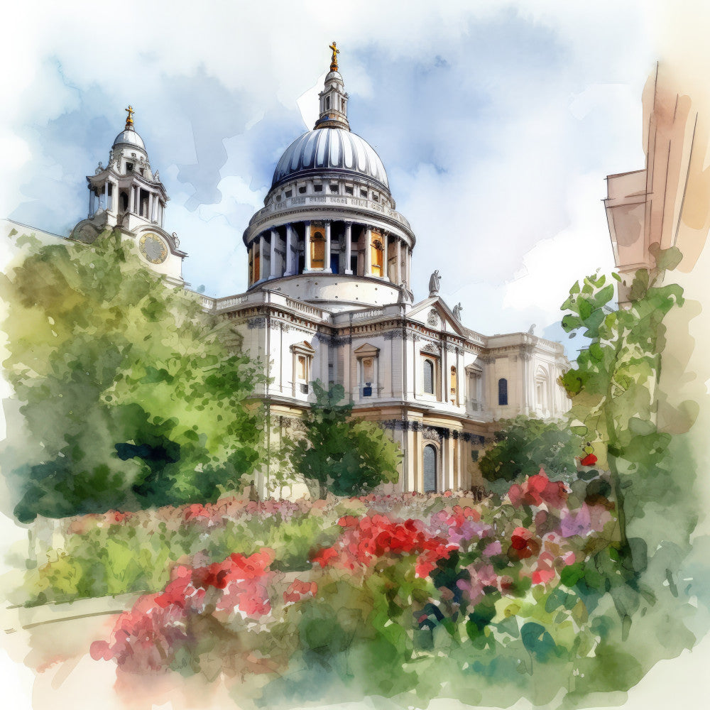 London In Summer Fabric Panel 1