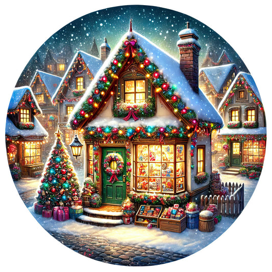 Christmas Villages Fabric Panel 18