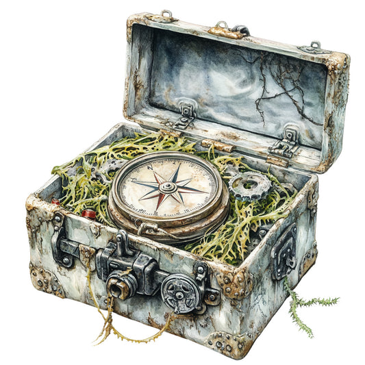 Steampunk Nautical Fabric Panel 12
