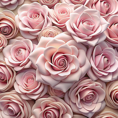 Realistic Flowers Pattern 14 Quilting Cotton Fabric