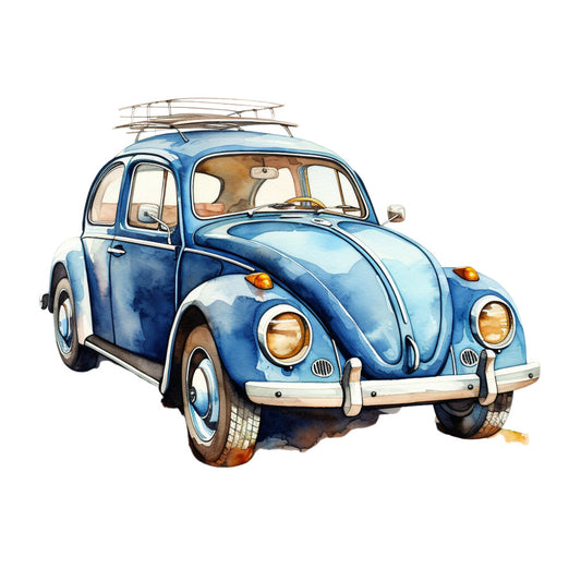 Vintage Cars Fabric Panel 38