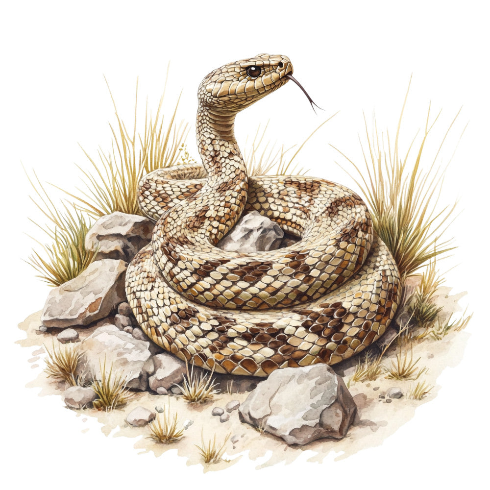 Watercolor Texas Fabric Panel 10