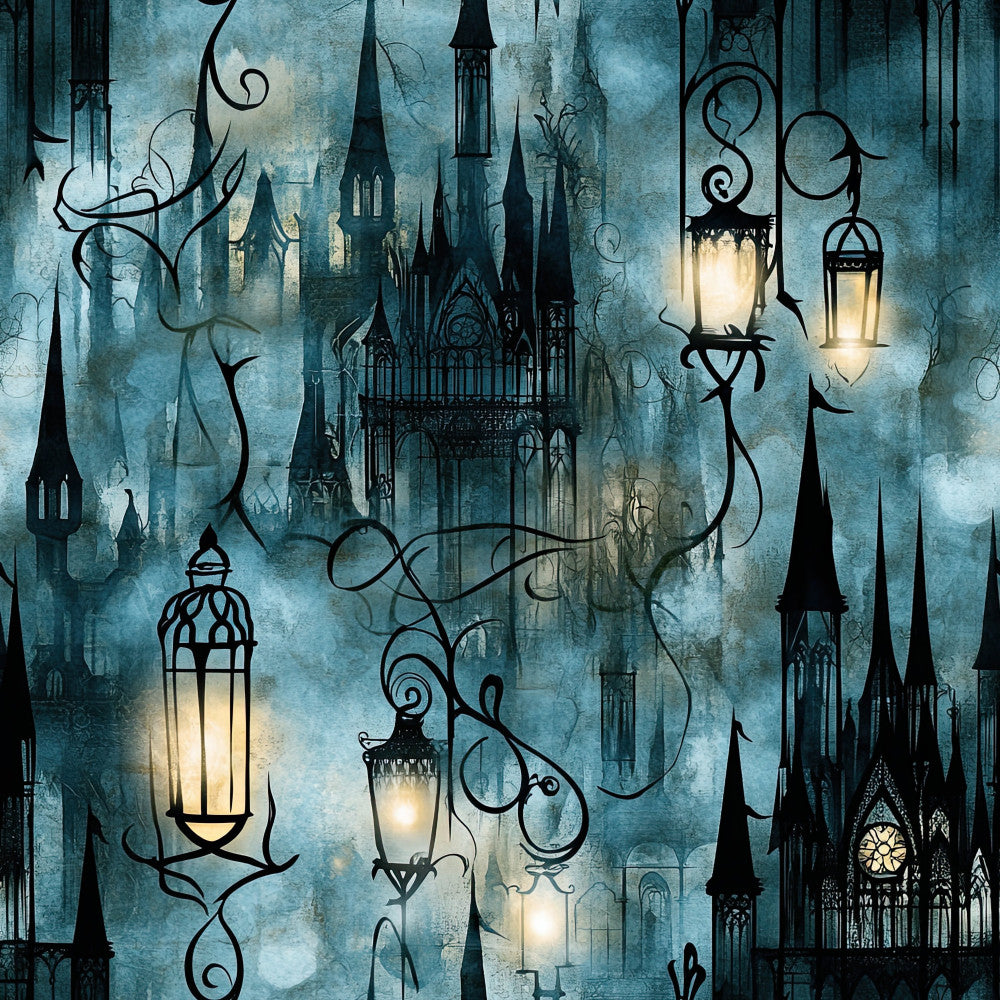 Gothic Fairytale Pattern 32 Minky Fabric