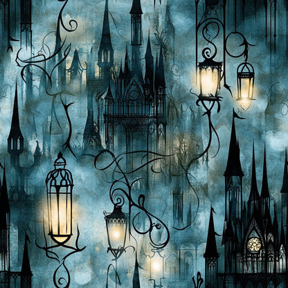 Gothic Fairytale Pattern 32 Minky Fabric