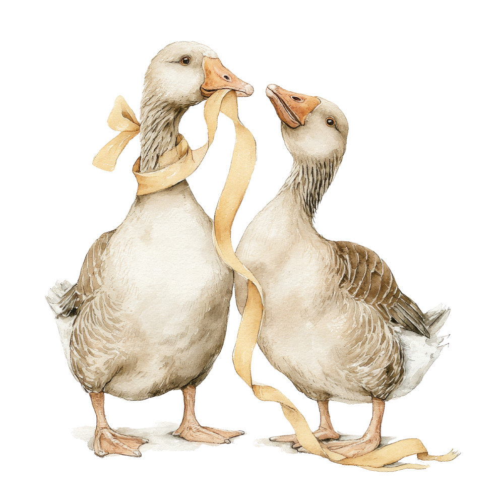 Vintage Silly Goose Fabric Panel 35