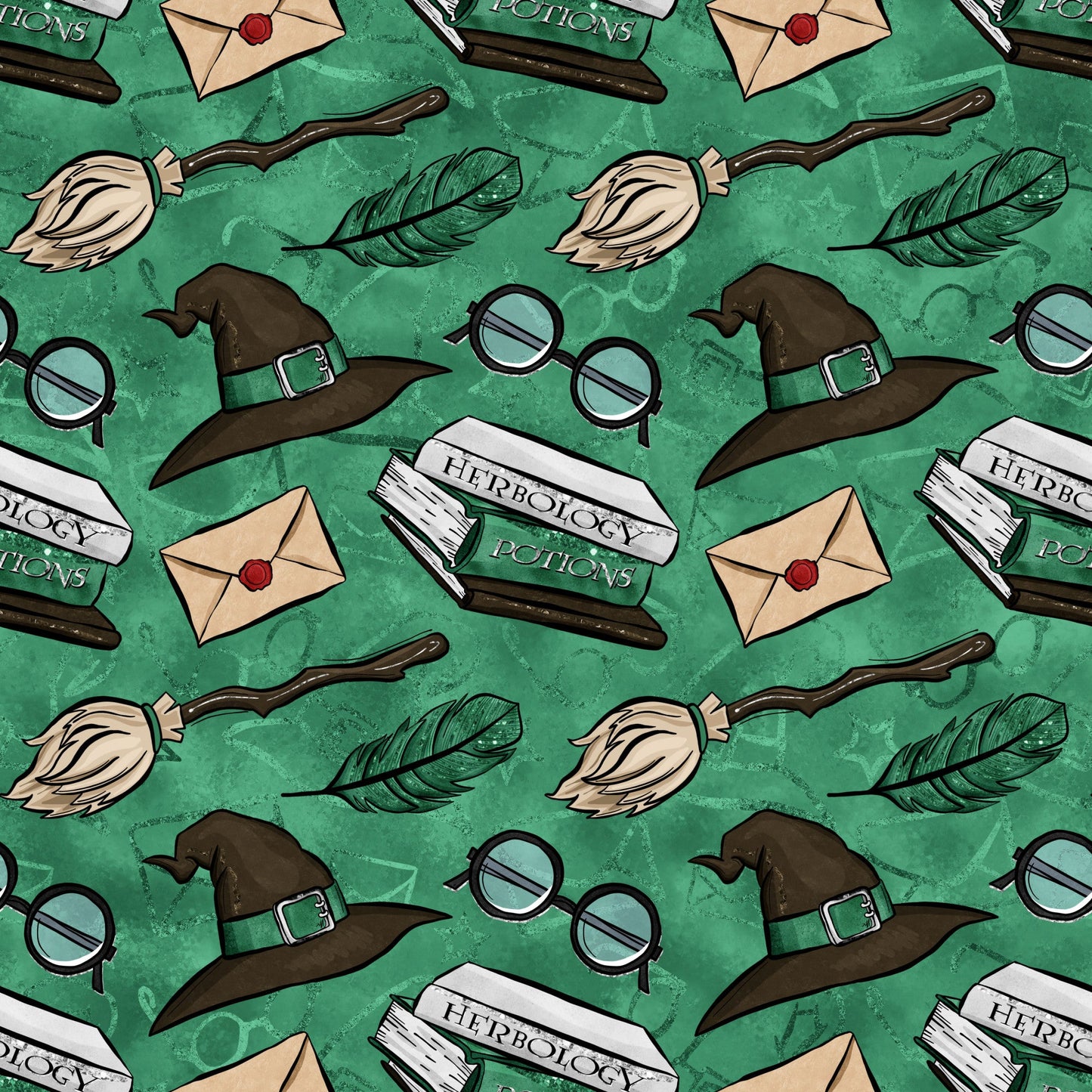 Wizard Magic School Pattern 34 Quilting Cotton Fabric