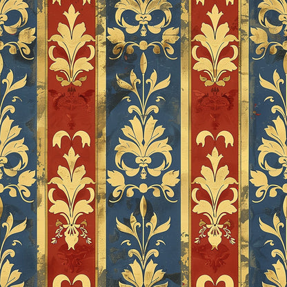 Medieval French Pattern 7 Quilting Cotton Fabric