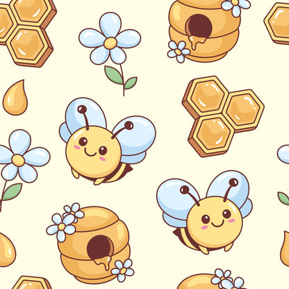 Sweet Honey Hive Pattern 1 Minky Fabric
