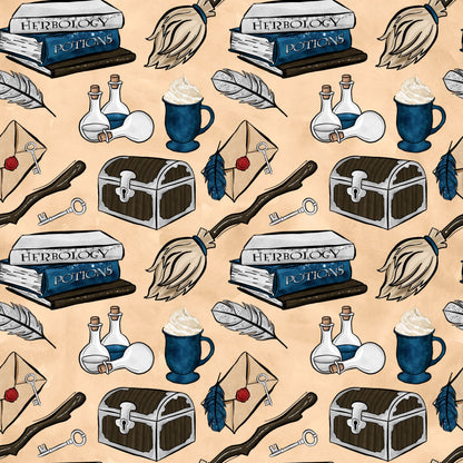 Wizard Magic School Pattern 45 Quilting Cotton Fabric