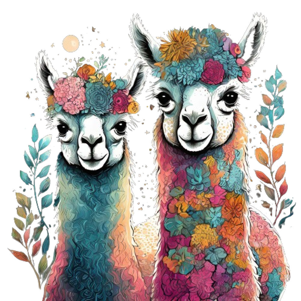 Llama Friends Fabric Panel 13