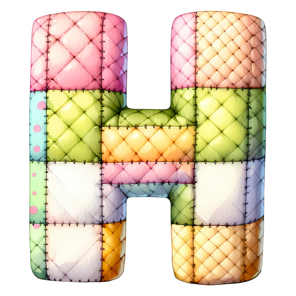 pastel pink, soft yellow, mint green, peachy orange, lavender blue, quilted, patchwork, geometric, diamond pattern, stitched, cross-stitch, three-dimensional, textured, whimsical, playful, modern, spring, baby quilt, nursery, children's, soft colors, colorblock, dimensional squares, embroidered effect, craft project, wall hanging, decorative panel, appliqué style
