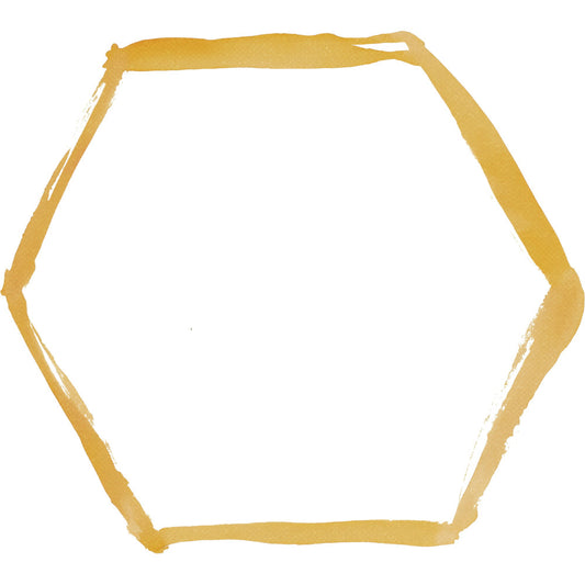 gold, mustard yellow, geometric, hexagon, honeycomb, modern, contemporary, abstract, minimalist, simple, clean lines, home decor, wall art, quilt border, frame design, neutral, warm tones, structured, angular, six-sided shape, bee-themed, nature-inspired, contemporary geometric, modern quilt, artistic