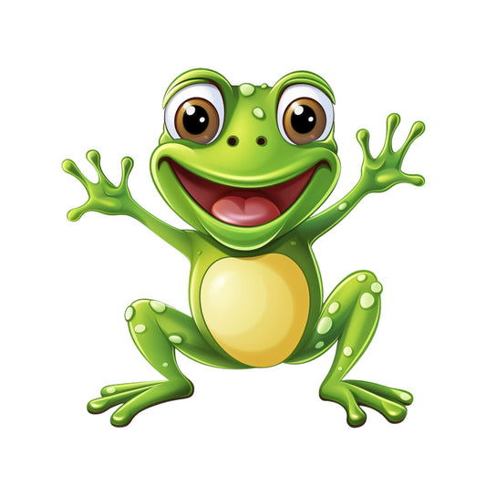 Cartoon Frogs Fabric Panel 8