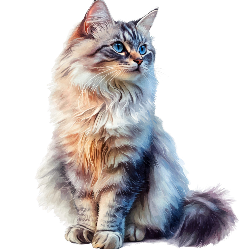 Colorful Cats Fabric Panel 24