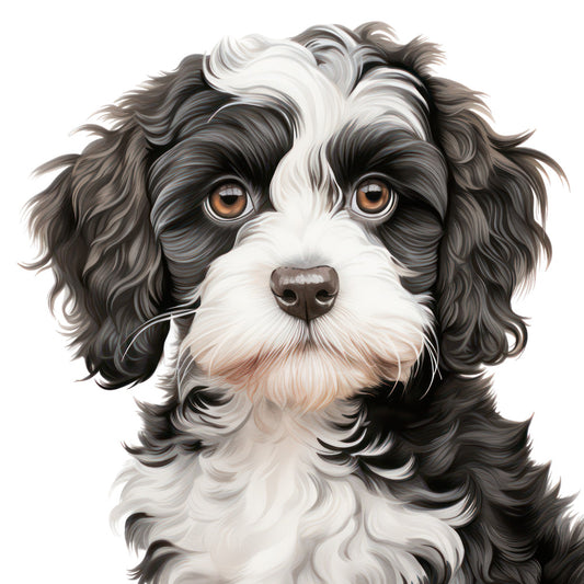 Cute Cavapoos Fabric Panel 41