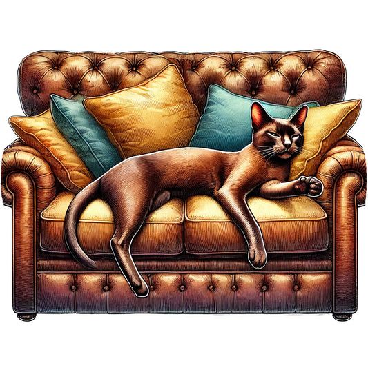 Lazy Cats Fabric Panel 14